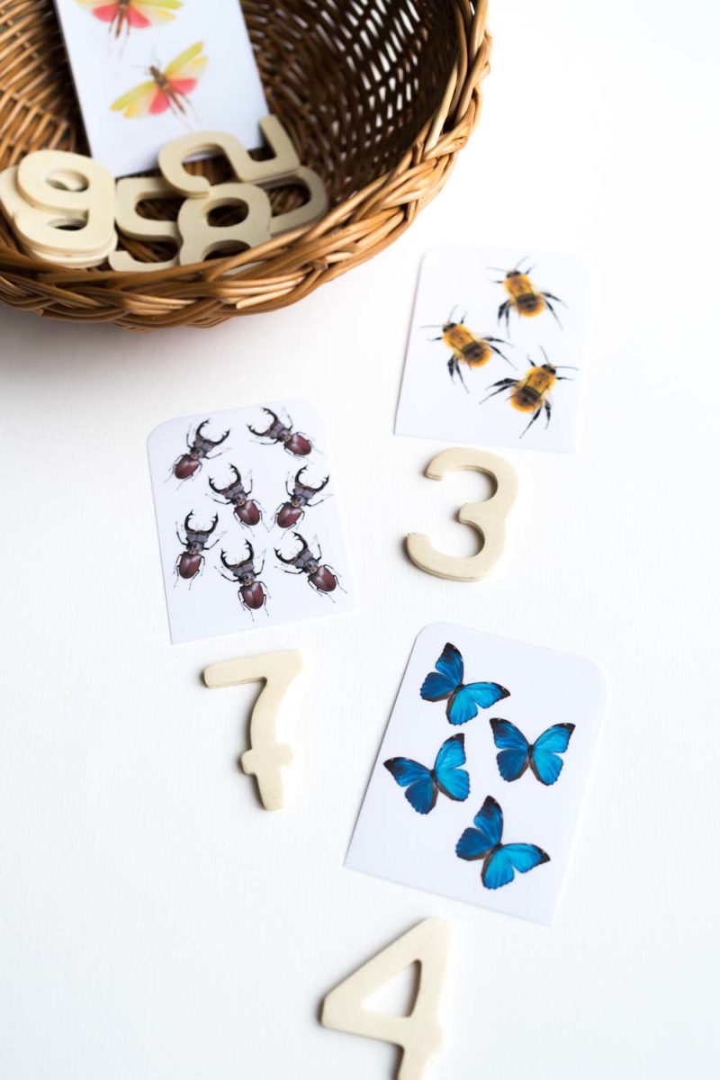  Zahlen lernen: 7 Ideen für Spiele mit Zahlen (inkl. Druckvorlagen) Motiv 