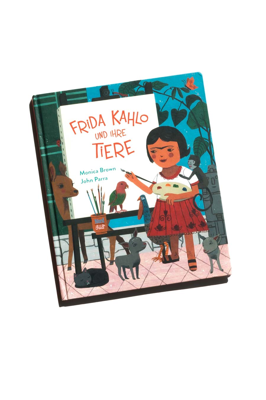 Frida Kahlo und ihre Tiere von Monica Brown. Bücher über starke Mädchen. Bilderbücher ohne Sexismus und Genderismus. Kinderbücher mit Feminismus und Gleichstellung. Blick ins Buch auf: www.chezmamapoule.com