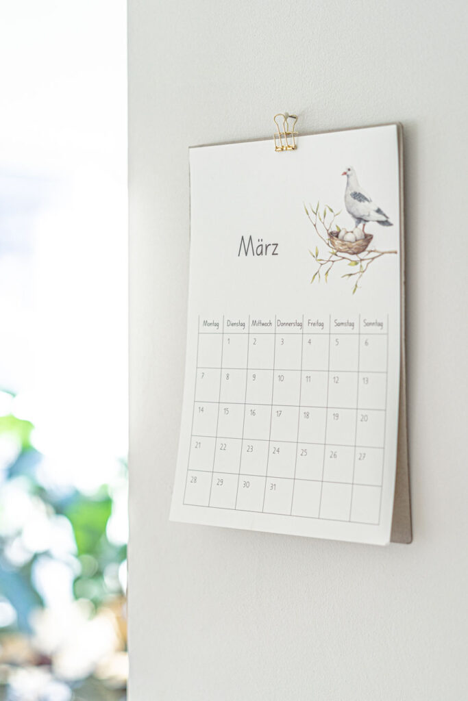 Kalender f&uuml;r Kinder zum Ausdrucken: Als PDF zum Downloaden